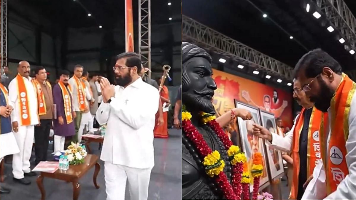 Maha Deputy CM Eknath Shinde Reaches NESCO Venue For Dussehra Rally After Party Workers Aid Flood-Hit Families In Marathwada | VIDEO