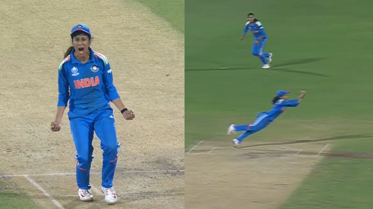 Phenomenal! Jemimah Rodrigues Roars In Delight As She Pulls Off Stunning Diving Catch During IND W Vs AUS W ICC Women’s World Cup Match; Video
