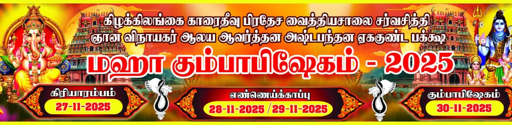 சர்வசித்தி ஞான விநாயகர் ஆலய மகா கும்பாபிஷேக நிகழ்வு!