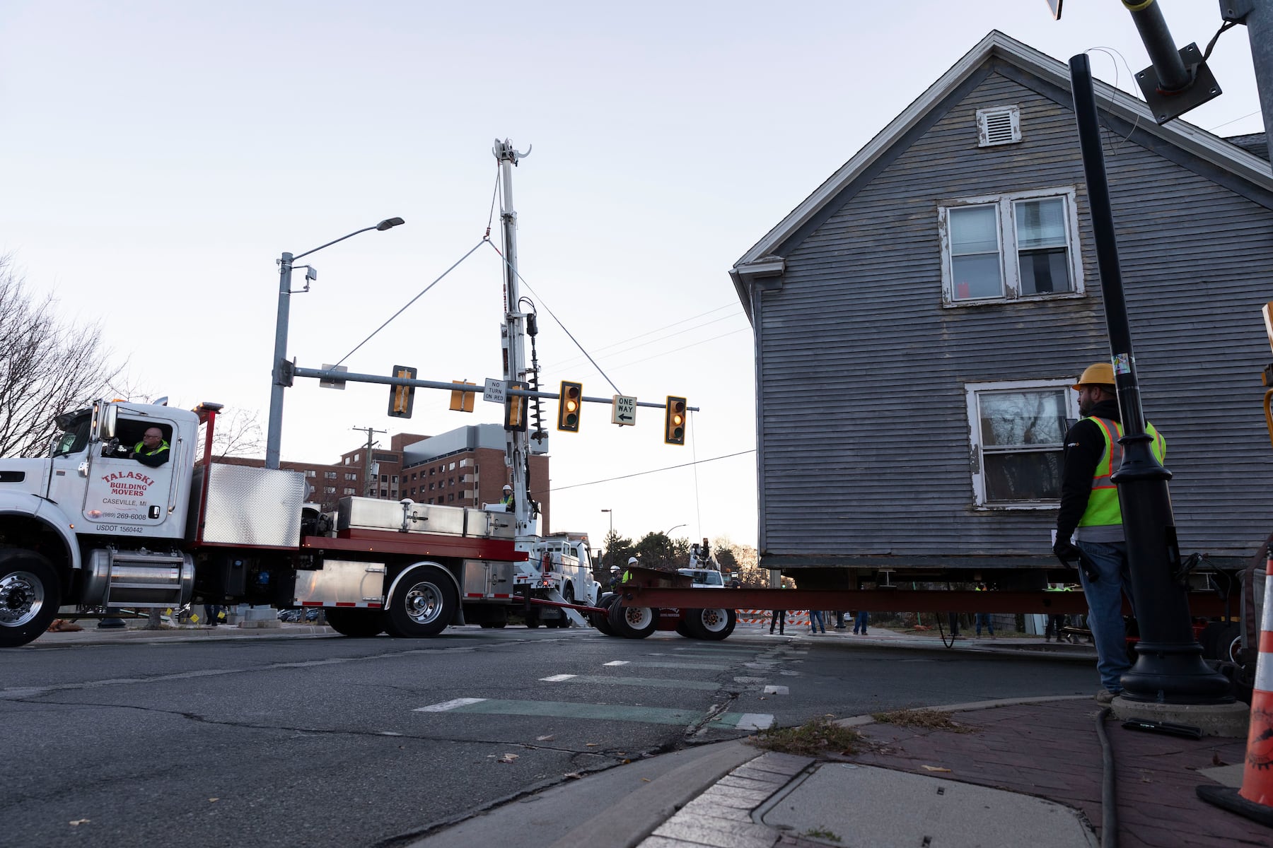 See photos as historic Ann Arbor house gets relocated