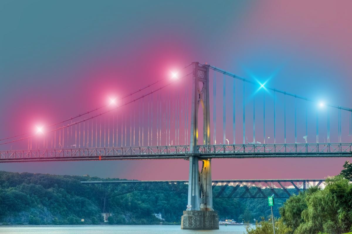 Strange Colors on NY Bridges This Week Have a Powerful Meaning